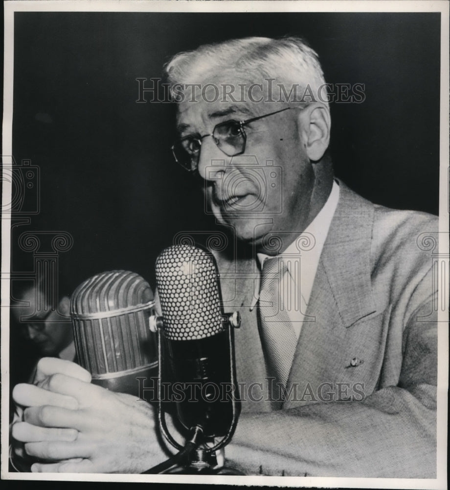 1950 Press Photo Retired Counter Intelligence Officer Brig Gen Elliott Thorpe - Historic Images