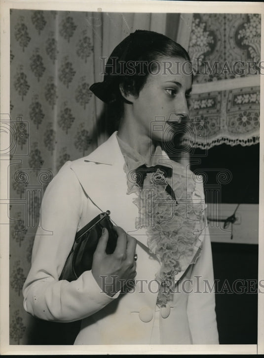 1936 Press Photo Peggy Ann Landon daughter Gov. AlfLandon of Kansas & Pres. - Historic Images
