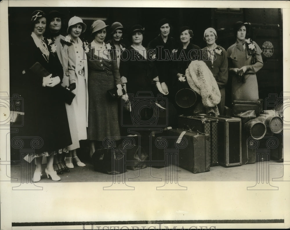 1932 Press Photo Bankers Association welcomed to L.A. - Historic Images