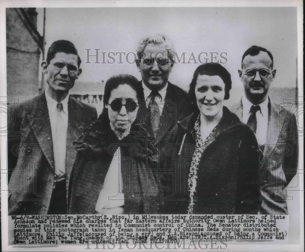 1950 Press Photo Sen. McCarthy starts trouble - nec49346 - Historic Images