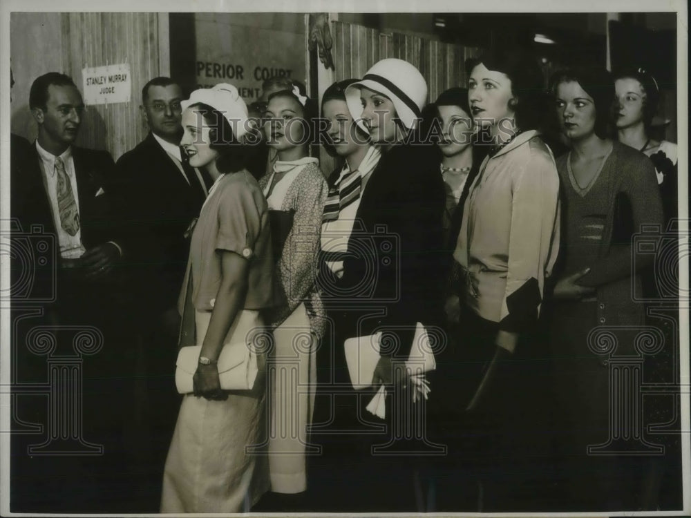 1931 Press Photo Would-Be Spectators at David Clark Murder Trial - Historic Images