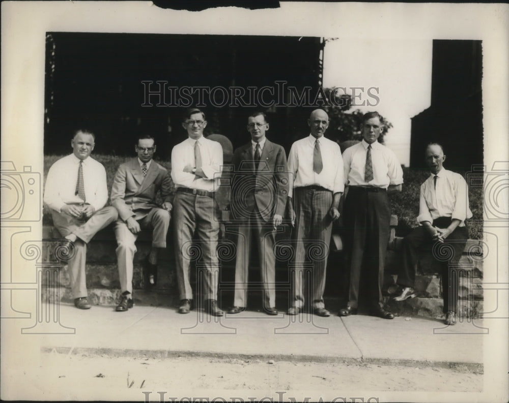 1928 Press Photo A.W. Hagemeisler, C.A. Fleming, A. Dittmer, N.S. Haskell - Historic Images