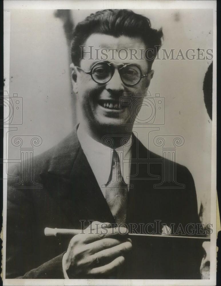 1931 Press Photo Italian Musical Conductor Alberto Conti - nec50879-Historic Images