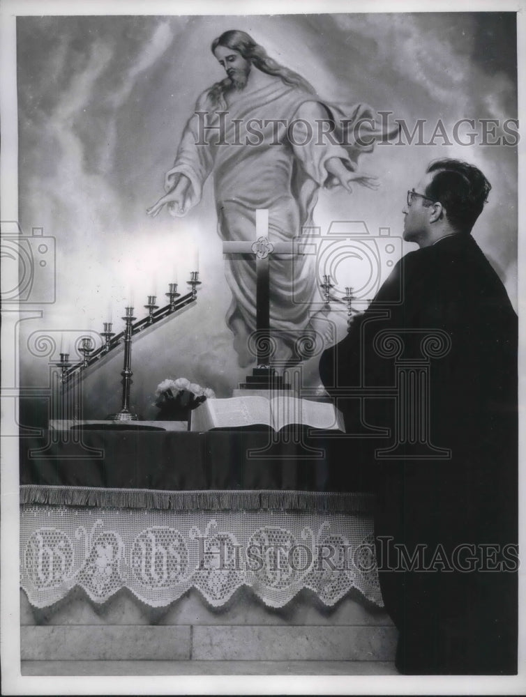 1957 Press Photo Ex-con make himself into priest - Historic Images