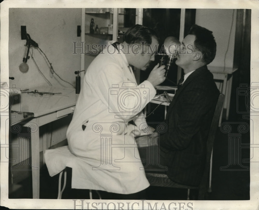 1931 Press Photo Dr. G Oscar Russell Ohio tate University Voice Specialist - Historic Images