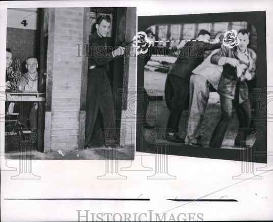 1951 Press Photo A movie-training program for policemen. - Historic Images