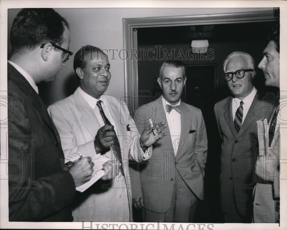 1958 Press Photo Ambassadors from 3 Middle East Countries Met Asst Sec of State - Historic Images