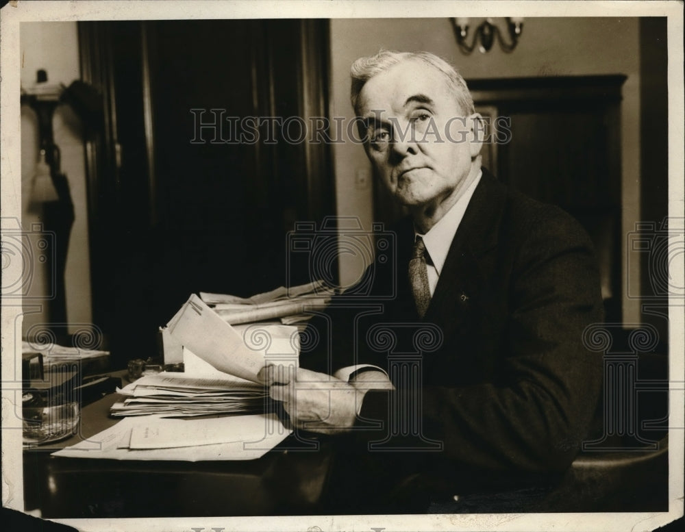 1929 Press Photo Senator George Norris received congratulations for good work - Historic Images