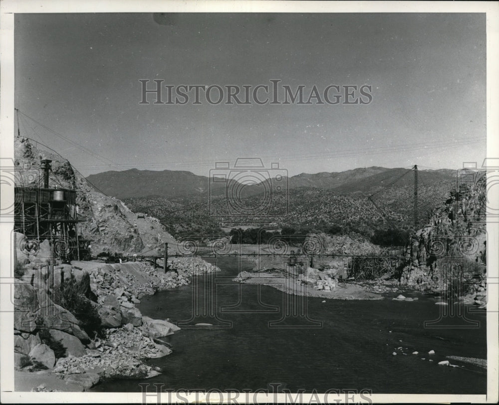 1937 Press Photo Bartlett Dam Site - Historic Images