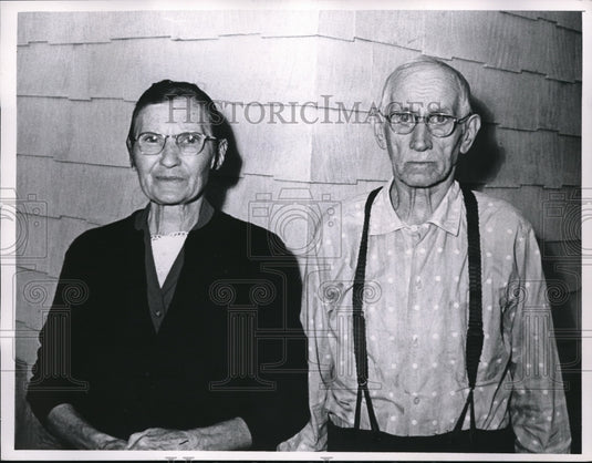 1962 Press Photo Mr & Mrs Andrew Mesar of Cleveland, Ohio - Historic Images