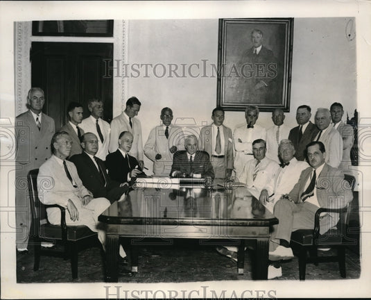 1939 Press Photo State Department Conference, Washington, George Marshall - Historic Images