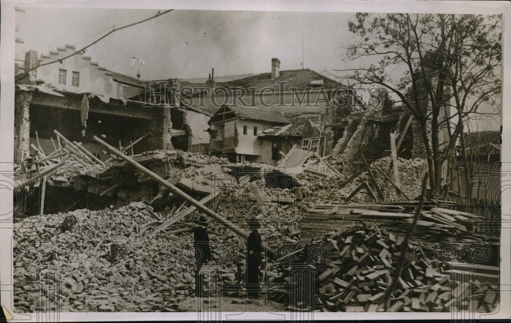 1930 Press Photo wreckage from the earthquake in Philippopolis, Bulgaria - Historic Images