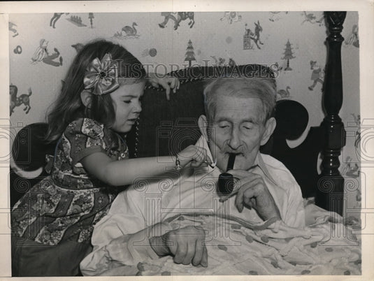 1939 Press Photo Francis Kane, Boston's oldest at 108 celebrate birthday - Historic Images