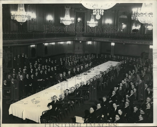 1932 Press Photo General view in the Palmar house with the Labor Leaders. - Historic Images