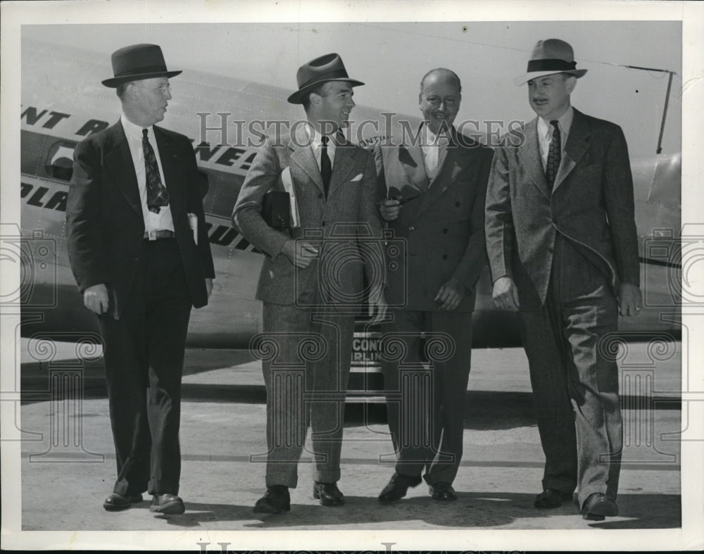 1940 Press Photo National Advisory Committee of Aeronoautics inspects Kansas. - Historic Images