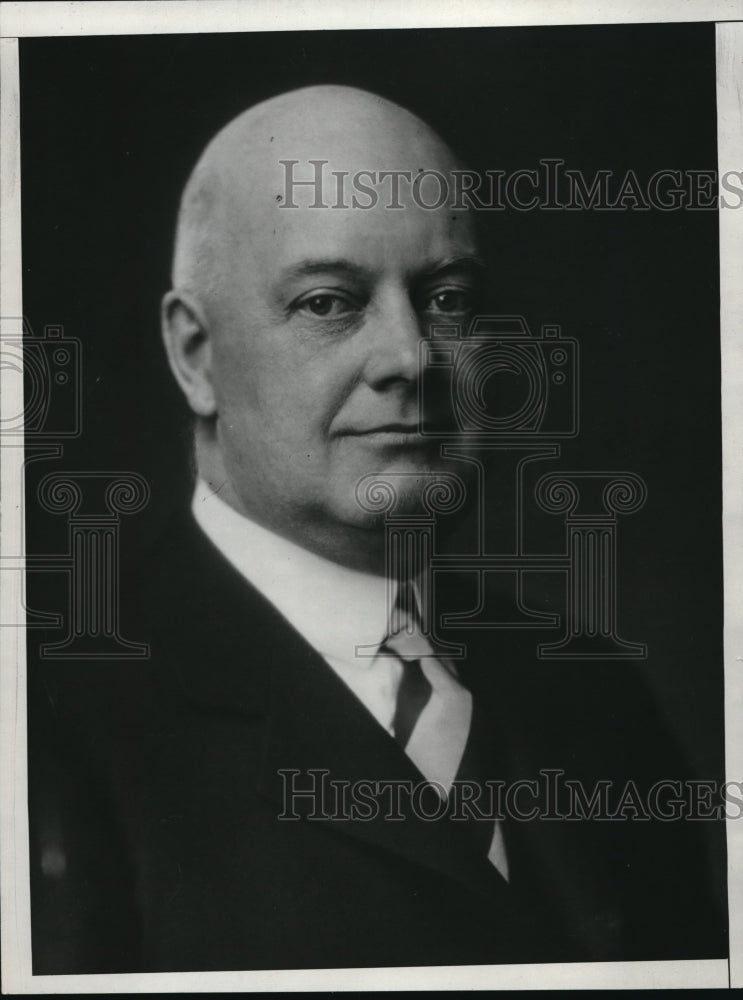 1937 Press Photo HF Miter Austin Company Cleveland VP Of Foreign Operations - Historic Images