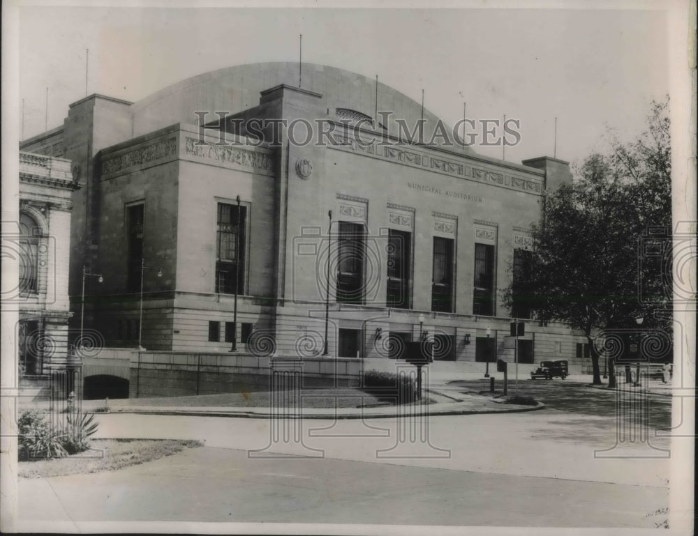 1940 Press Photo Exterior View Of Philadelphia Convention Hall Before RNC - Historic Images