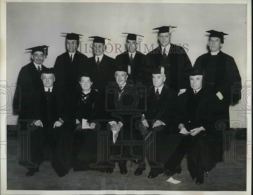 1937 Press Photo University of Penn. honorary degrees - Historic Images