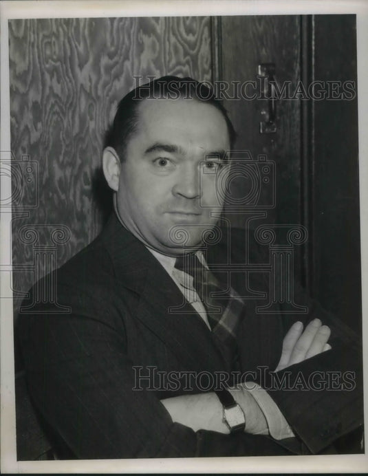 1939 Press Photo Charles A Foster softball official of Lakewood - Historic Images