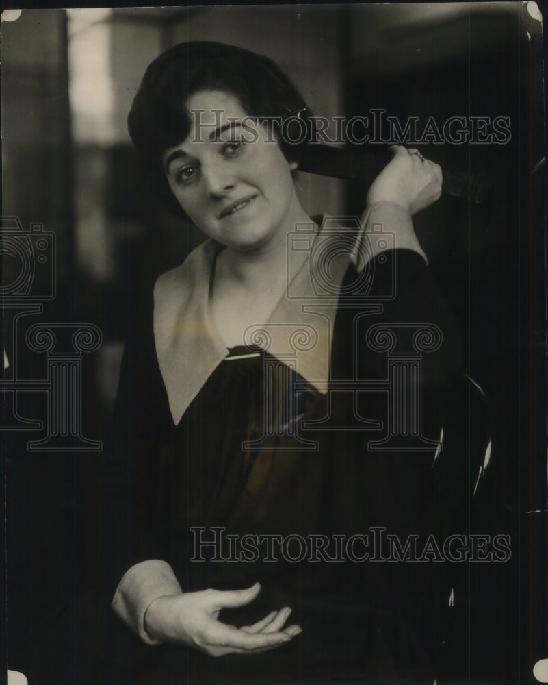 1923 Press Photo Miss Elsie A Schultz Cleveland Museum of natural History - Historic Images