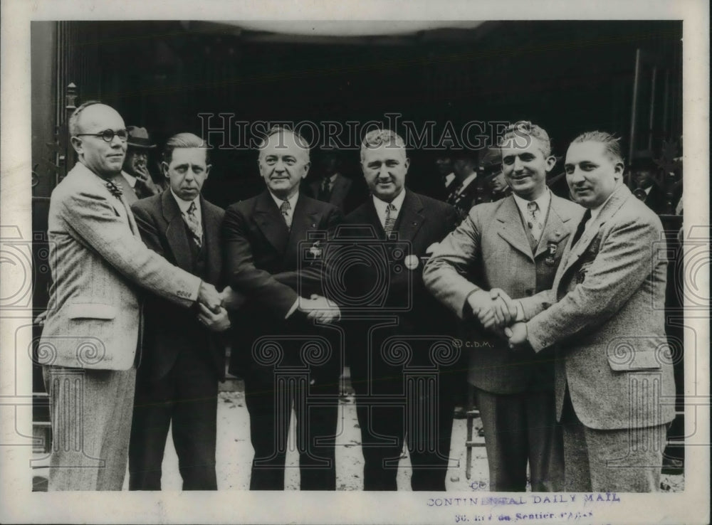 1927 Press Photo New Legion Commander &amp; Vice Commander Dan Spurlock &amp; JM Henry - Historic Images