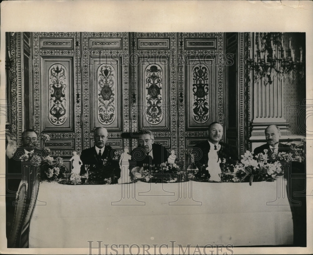 1931 Press Photo International Wheat Conference Dinner in Paris - Historic Images