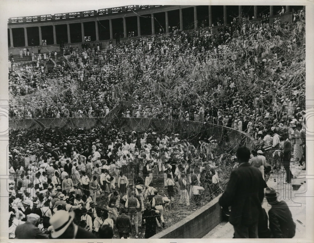 1934 Press Photo Harvard University Stadium Class Day Games - Historic Images