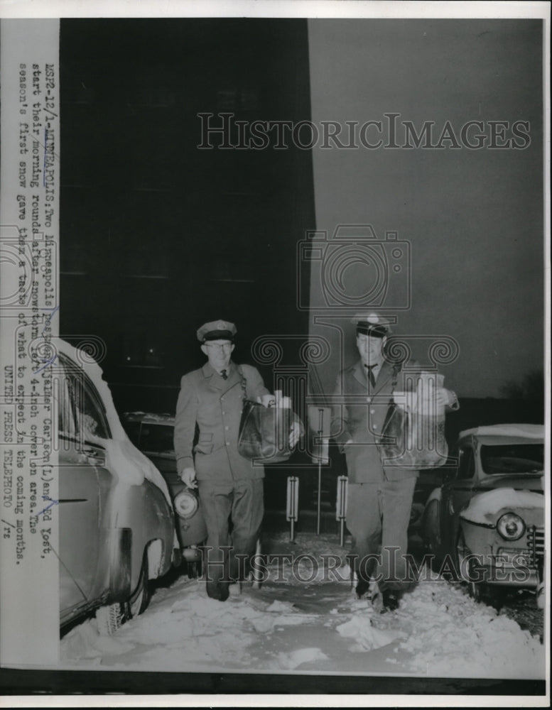 1954 Press Photo Minneapolis Postmen - Historic Images