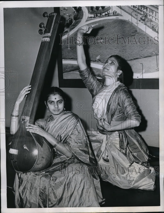 1957 India's foremost Classical Dancers perform at New York. - Historic Images