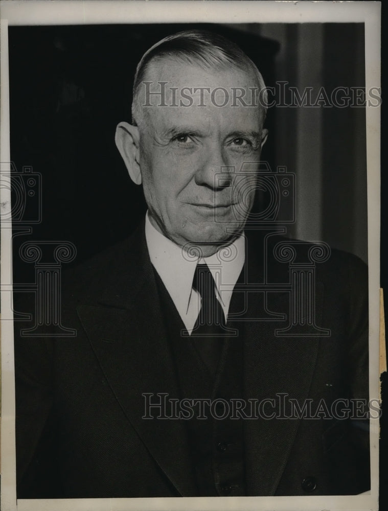 1933 Press Photo House Banking Chairman Henry Steacall Backs Glass Banking Bill - Historic Images