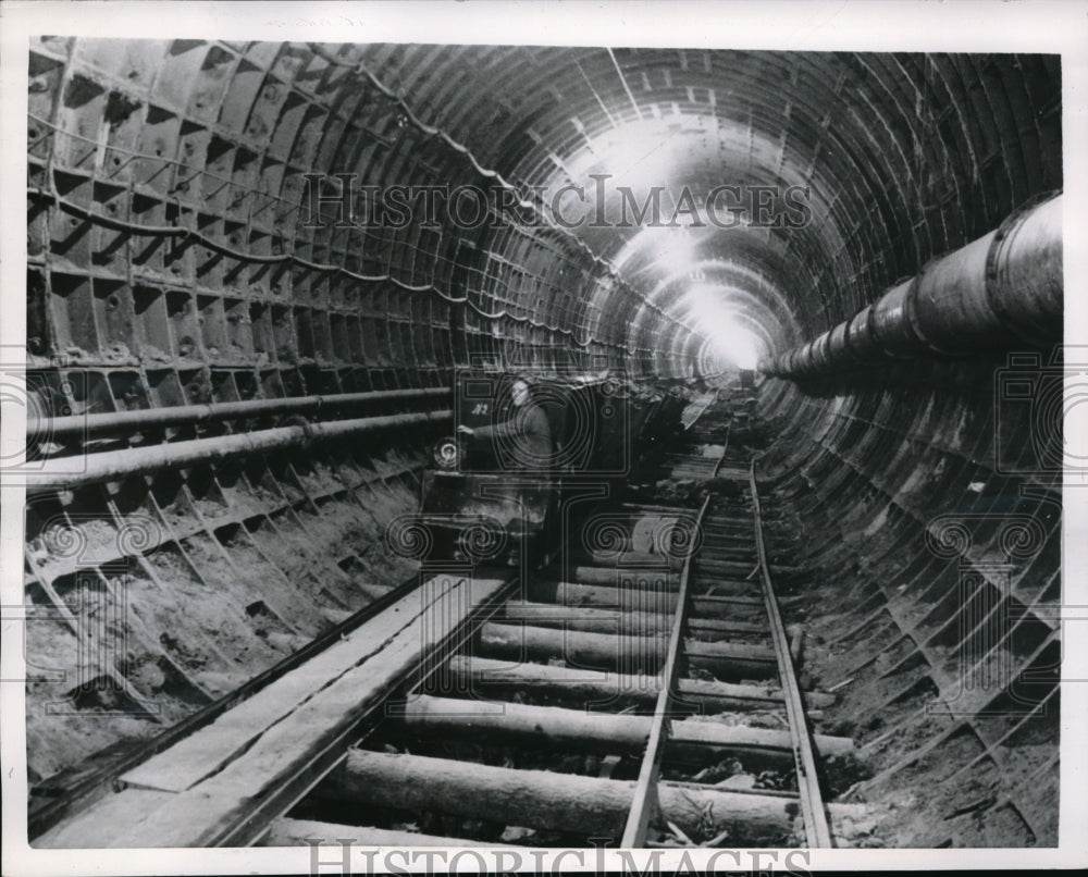 1956 Tunnel constructed for Power Plant in Soviet Rep. of Georgia. - Historic Images