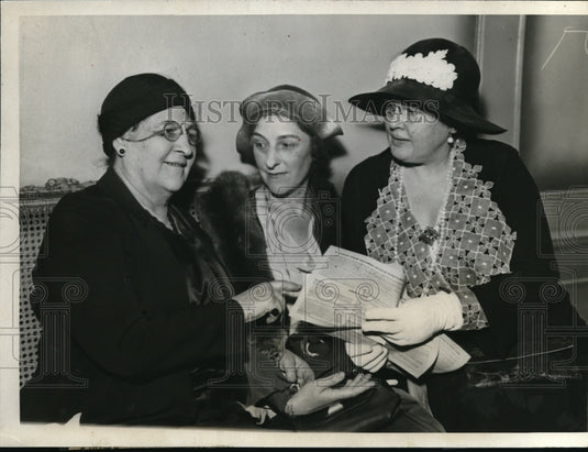 1932 Press Photo Republican National Convention, W S. LeVan, M Fosseen, Chicago - Historic Images