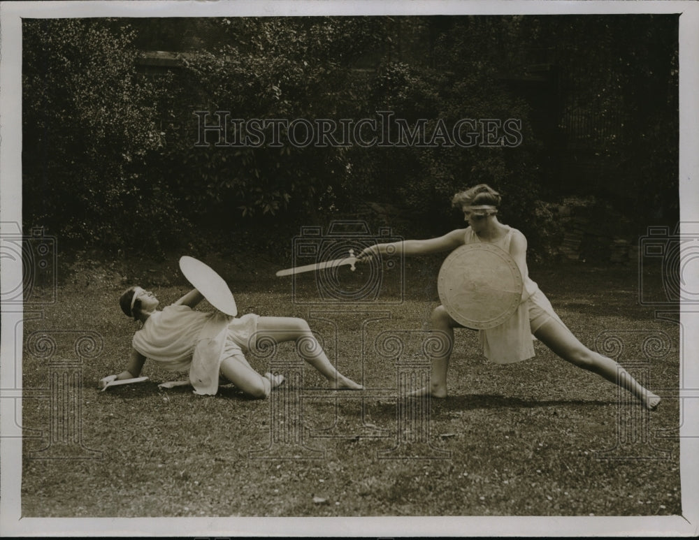 1929 Press Photo Students in a play at Bagot Stack Health School - nec58391 - Historic Images