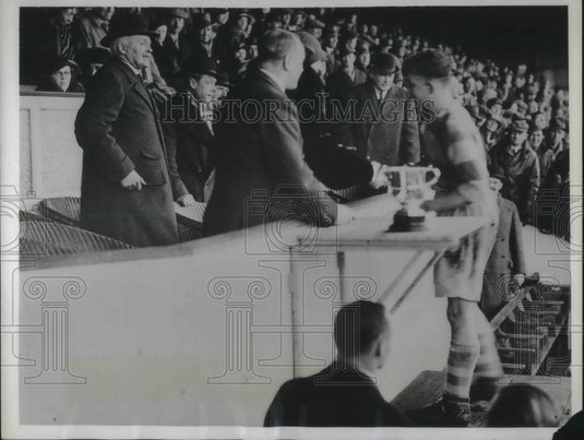 1934 Press Photo Prince of Wales, rugby match - Historic Images