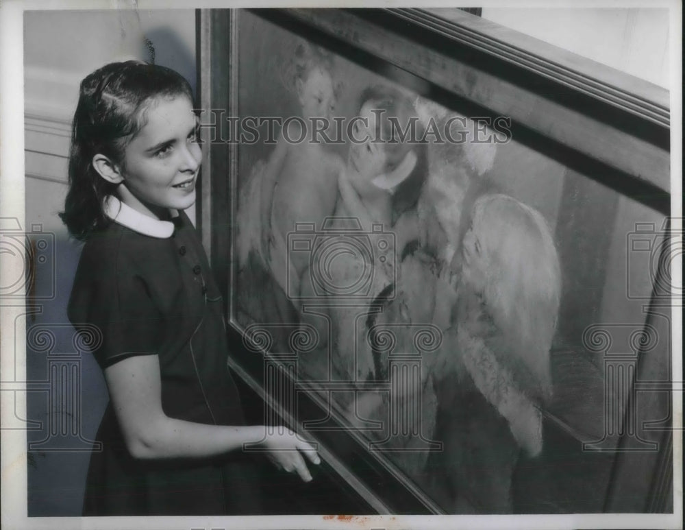 1956 Press Photo Irene Sidgwick Daughter Of Elery Sidgwick Gates Mills - Historic Images