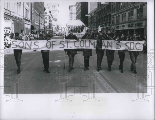 1967 Press Photo Son of St Colman's SDC on parade in Cleveland - Historic Images
