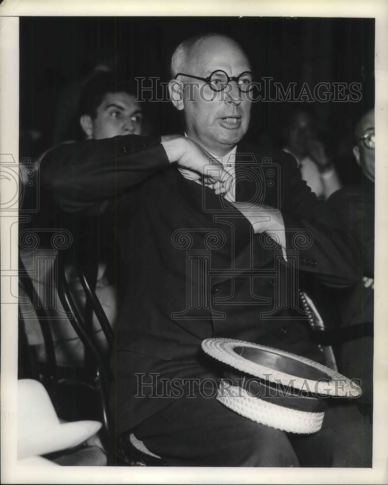 1930 Press Photo Senate Civil Liberties Comm, Frank Moore testifies - Historic Images