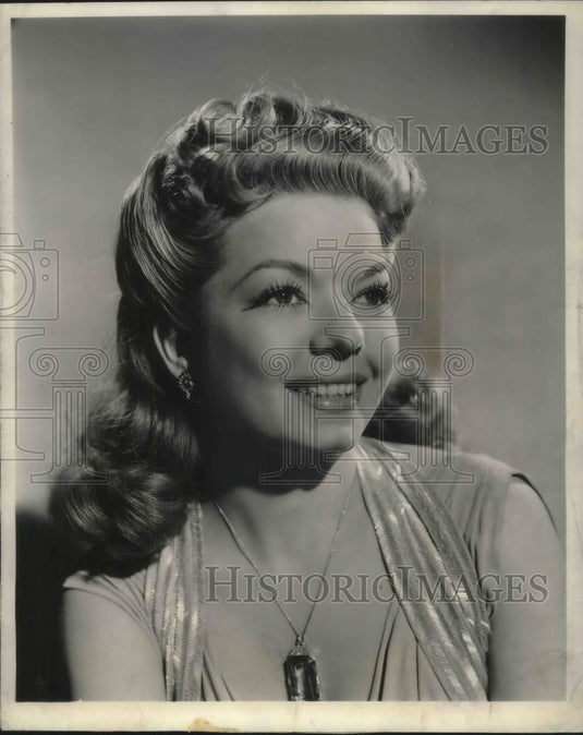 1943 Press Photo Frances Langford - Historic Images