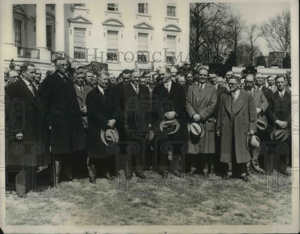 1930 Press Photo Maine farm delegation calls on President Hoover - nec59723 - Historic Images