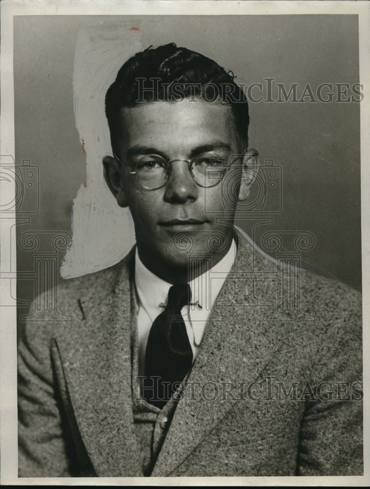 1911 Press Photo William Shields Young Man In Grey Suit With Wire Rimmed Glasses - Historic Images
