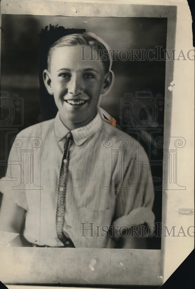 1926 Press Photo j.B. Bunugardner, Marble Champ from El Paso Texas. - Historic Images