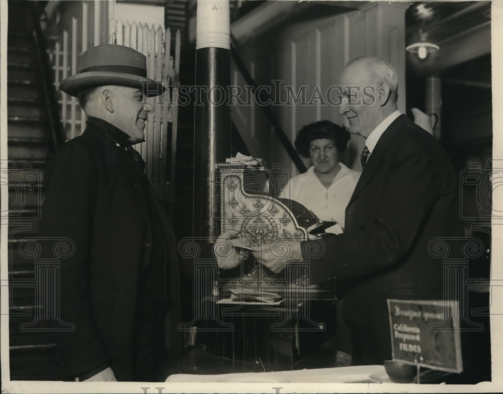 1928 Press Photo W.J. Murray bay ferry logged 800,000 miles from San Francisco - Historic Images