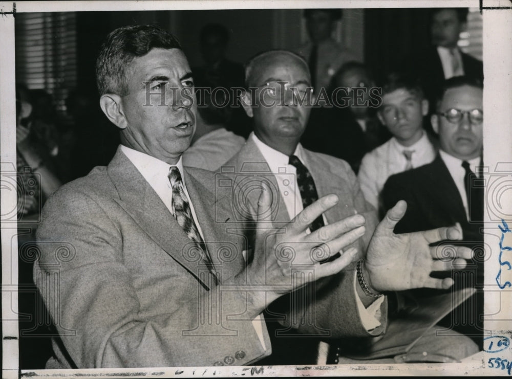 1938 Press Photo Little Steel group at Senate Civil Liberties Committee hearings - Historic Images