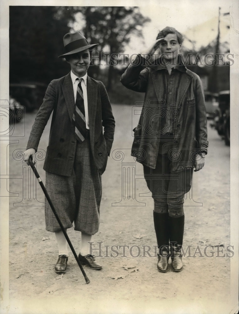 1928 Press Photo Suo Shepard and Alice Abbot campaign speakers at Wellesley - Historic Images