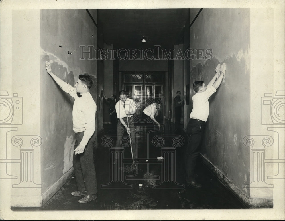 1919 Press Photo Western HS being renovated by its students - Historic Images