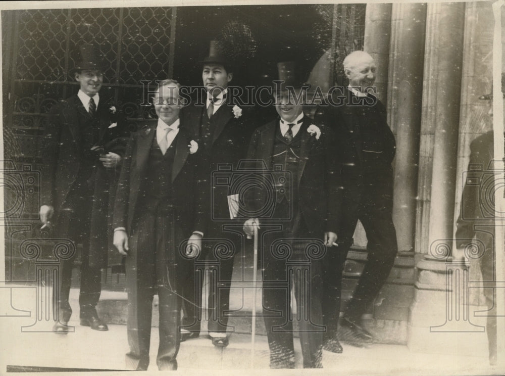 1929 Press Photo RC Bates, Lloyd Laporte, H Durante,Judge S Howland,Dr Beekman - Historic Images