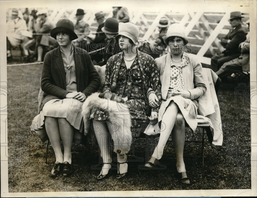 1928 Press Photo Miss Mary Helen Barber,Mill Elinor Kendall,Miss Marina Baruch - Historic Images