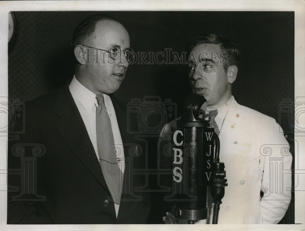 1934 Press Photo W.G. Watson &amp; Francis J. Gorman Chairman Of The Strike - Historic Images