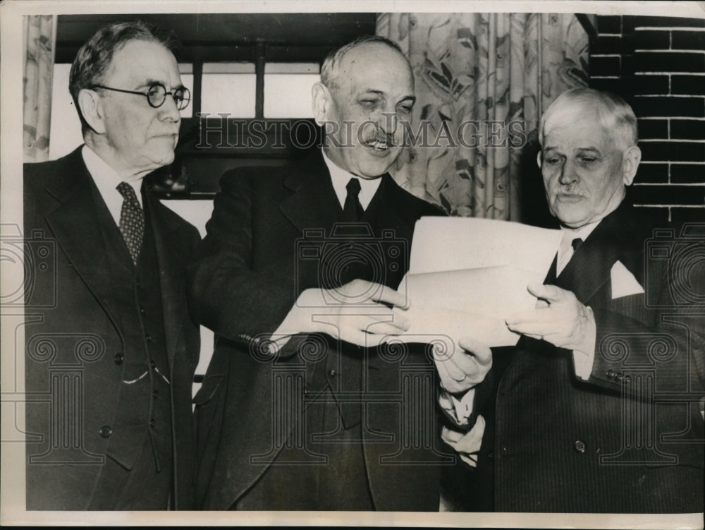 1939 Press Photo Conference for Methodist Bishops Herbert Welch,of Boston, Otto - Historic Images