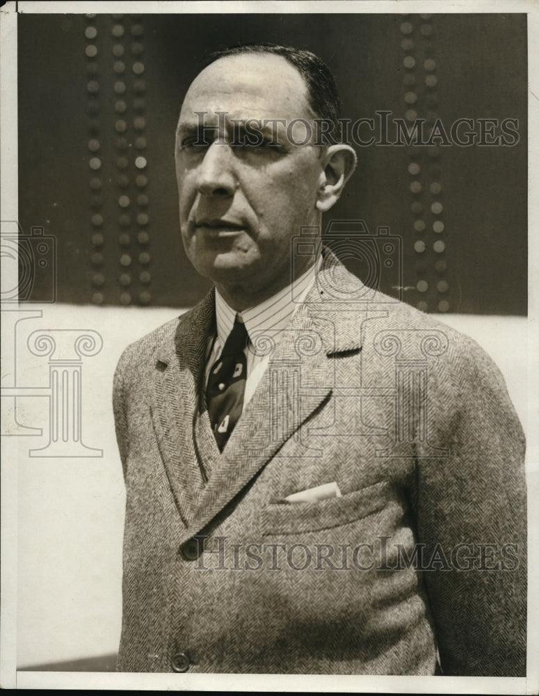 1931 Press Photo Herbert Straus President Of Macy's Returning After Vacation - Historic Images